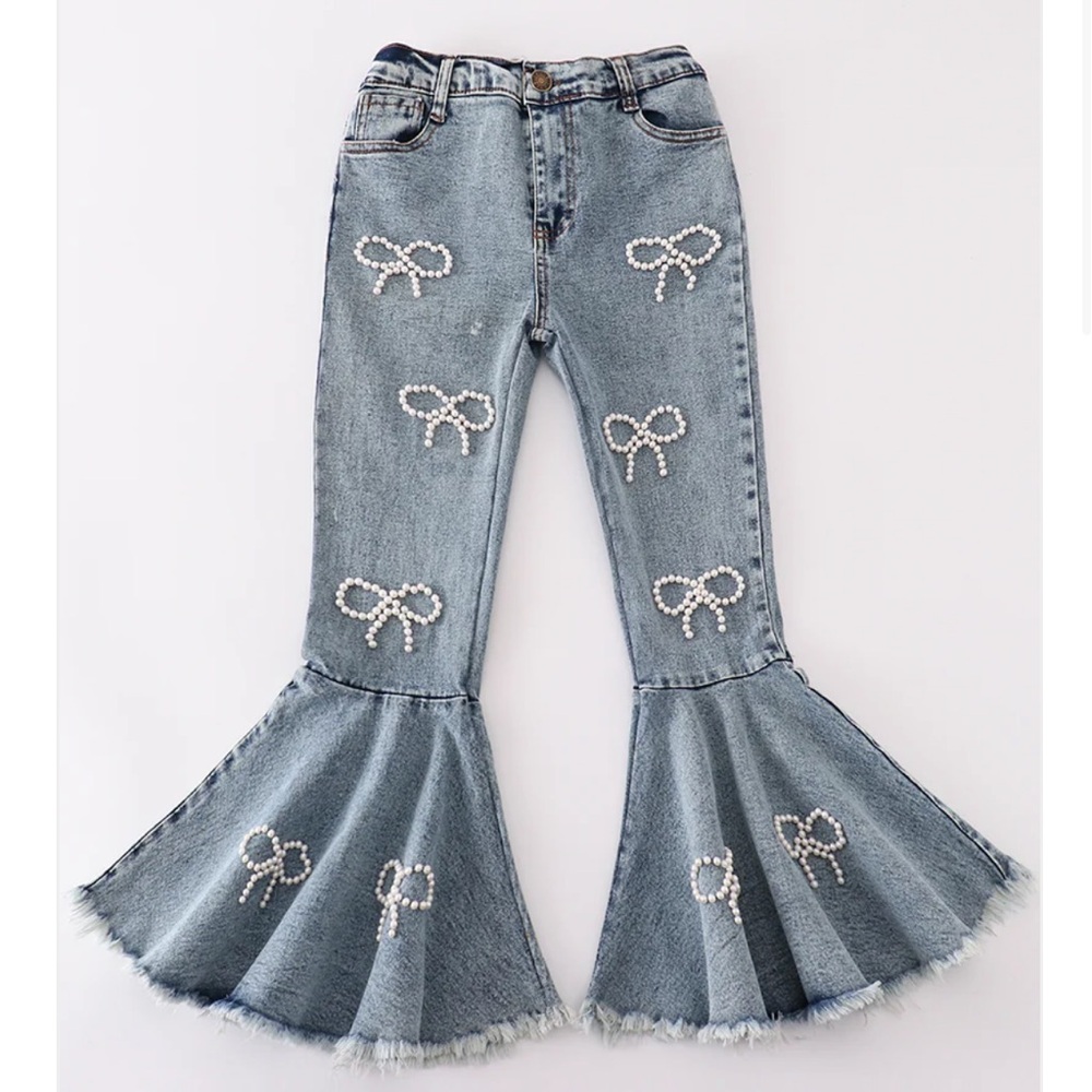 Girls just want bow bellbottoms